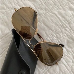 Authentic Polarized aviators Ray Ban Sunglasses 😎